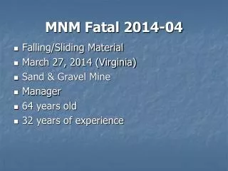 MNM Fatal 2014-04