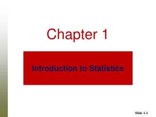 introduction to statistics