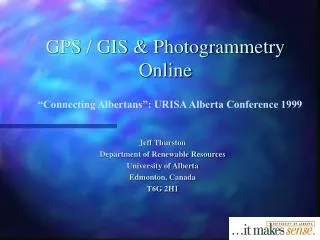GPS / GIS &amp; Photogrammetry Online