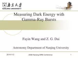 Measuring Dark Energy with Gamma-Ray Bursts