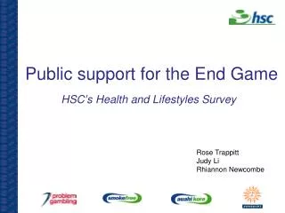 Public support for the End Game