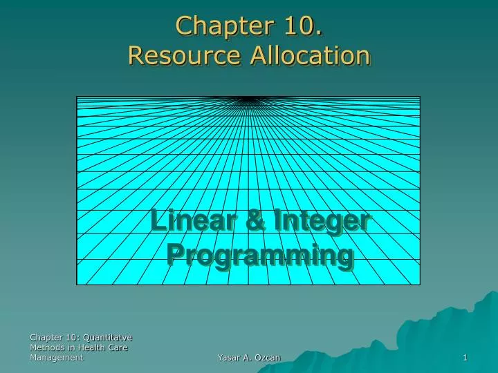 chapter 10 resource allocation