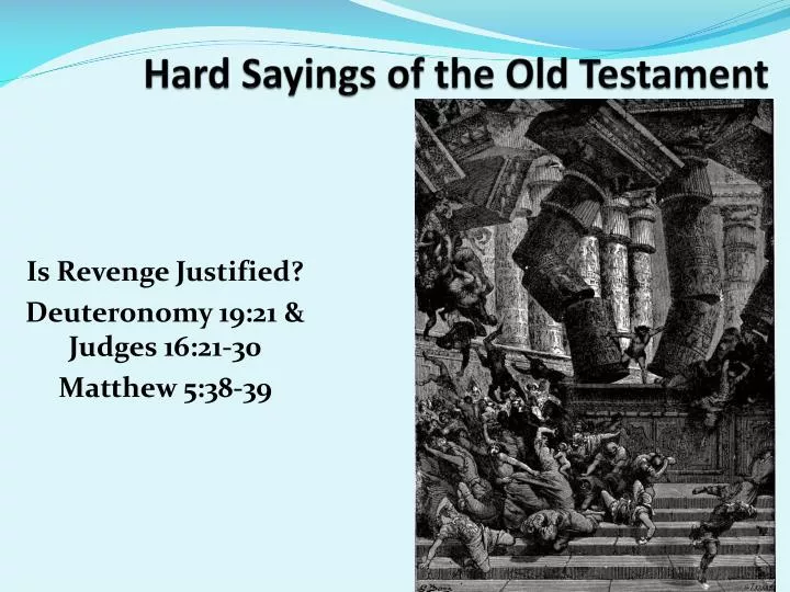 hard sayings of the old testament