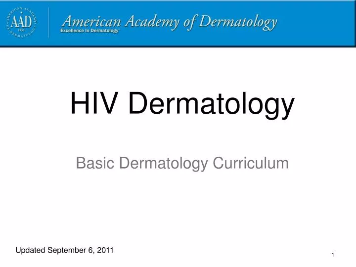 hiv dermatology