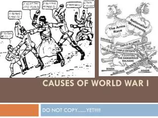causes of world war i