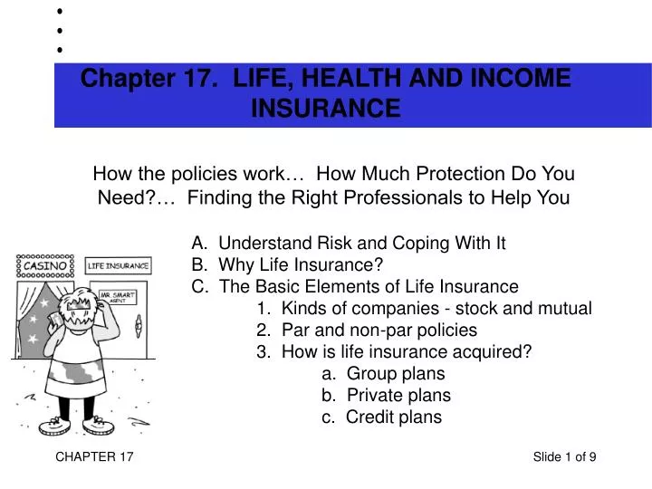 chapter 17 life health and income insurance