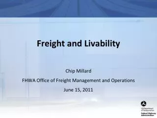 Freight and Livability