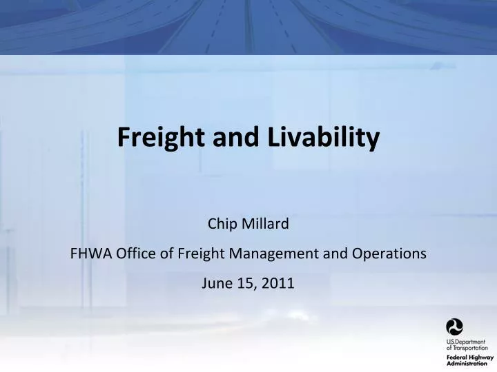 freight and livability