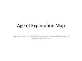 Age of Exploration Map