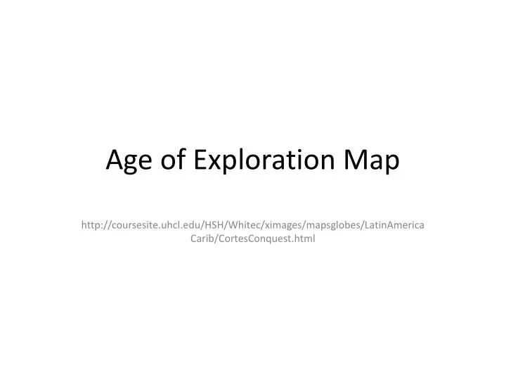 age of exploration map