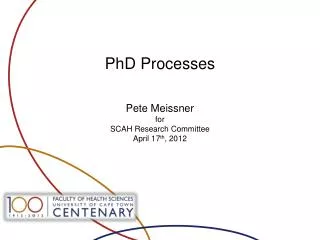 PhD Processes