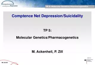 TP 5: Molecular Genetics/Pharmacogenetics