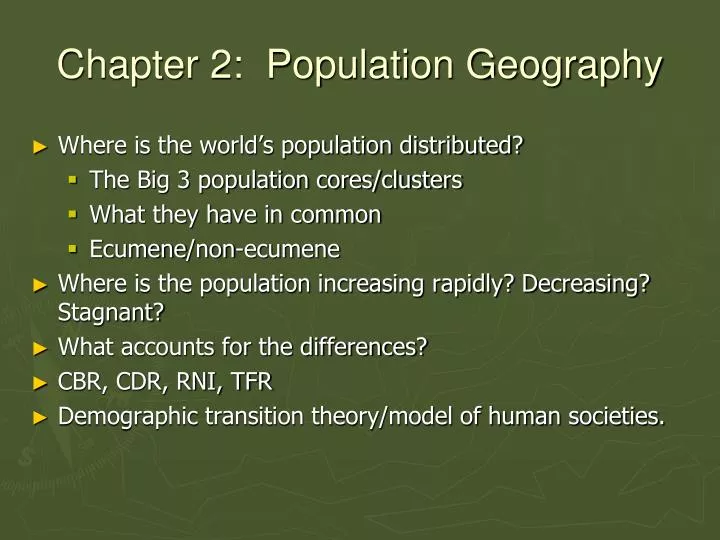 chapter 2 population geography