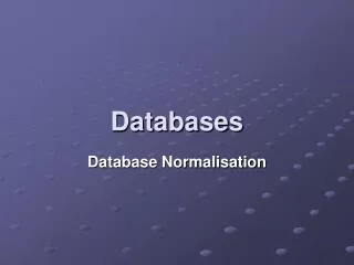 Databases