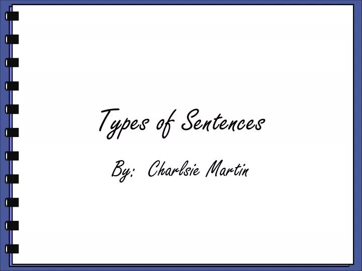 types of sentences