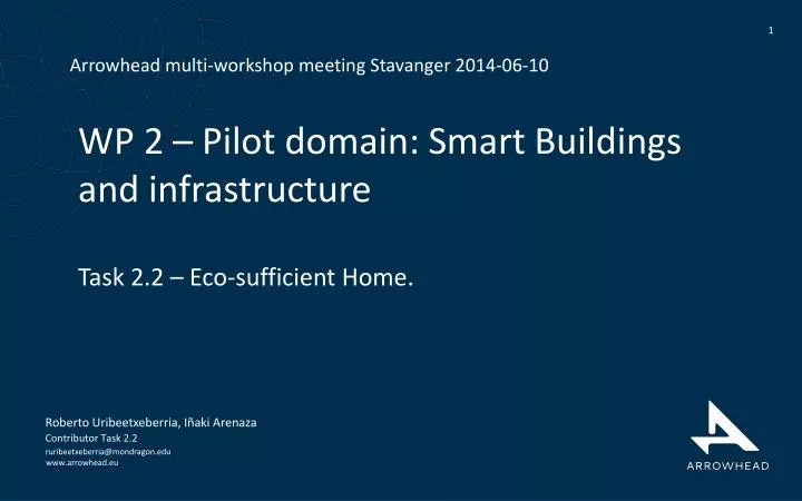 wp 2 pilot domain smart buildings and infrastructure task 2 2 eco sufficient home