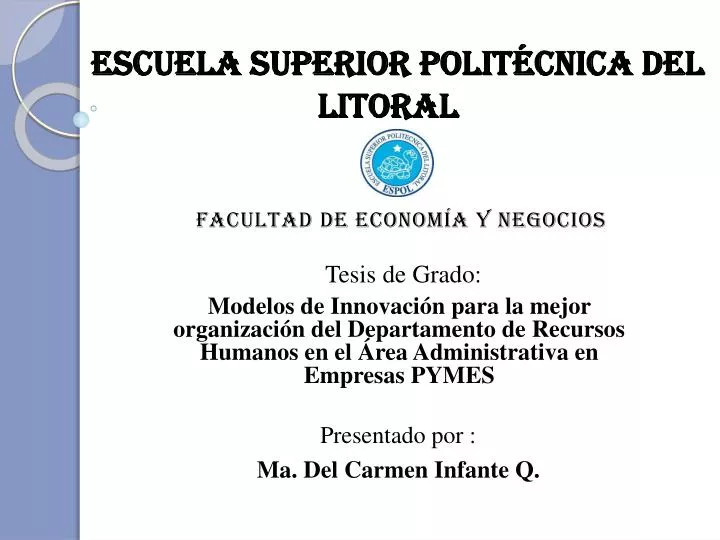 escuela superior polit cnica del litoral