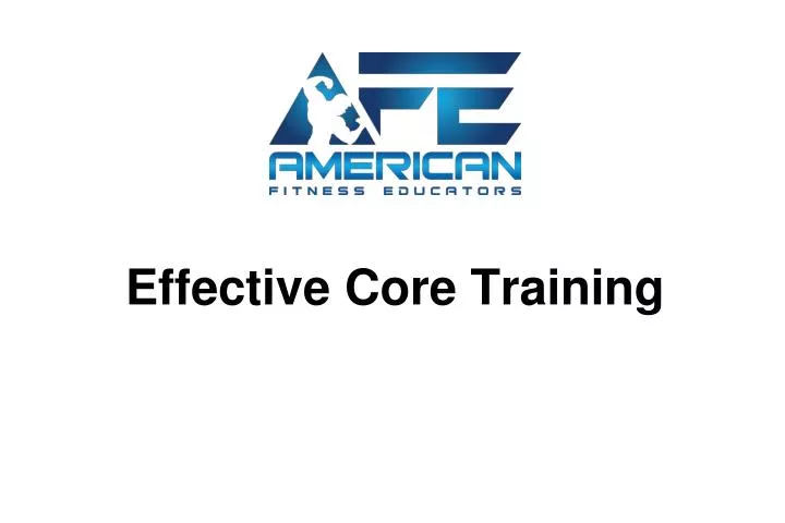 effective core training