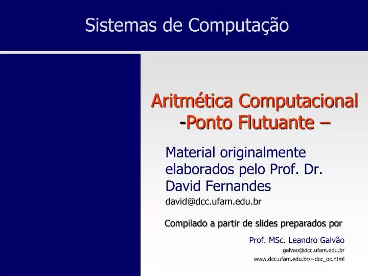 sistemas de computa o