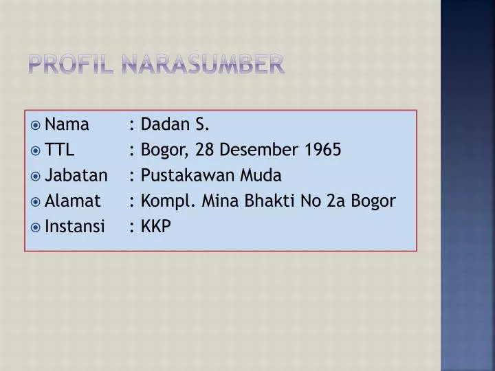 profil narasumber