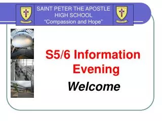 S5/6 Information Evening Welcome