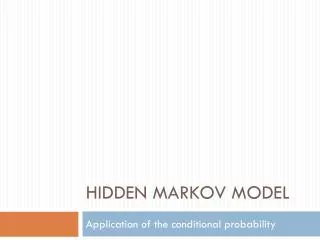 Hidden Markov model