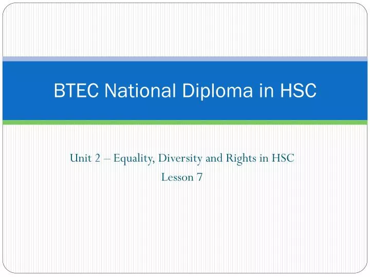 btec national diploma in hsc