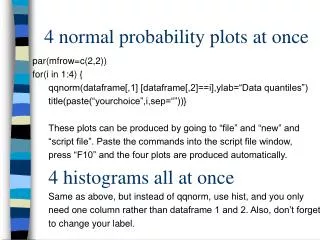 4 normal probability plots at once