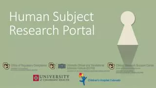 Human Subject Research Portal