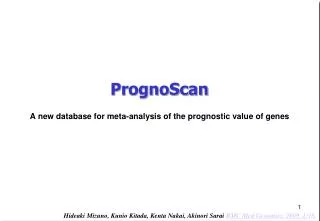 PrognoScan
