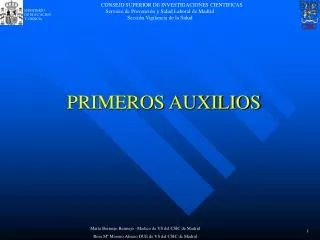 primeros auxilios