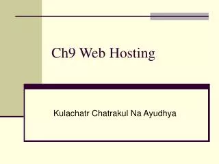 ch9 web hosting
