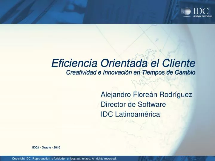 eficiencia orientada el cliente creatividad e innovaci n en tiempos de cambio