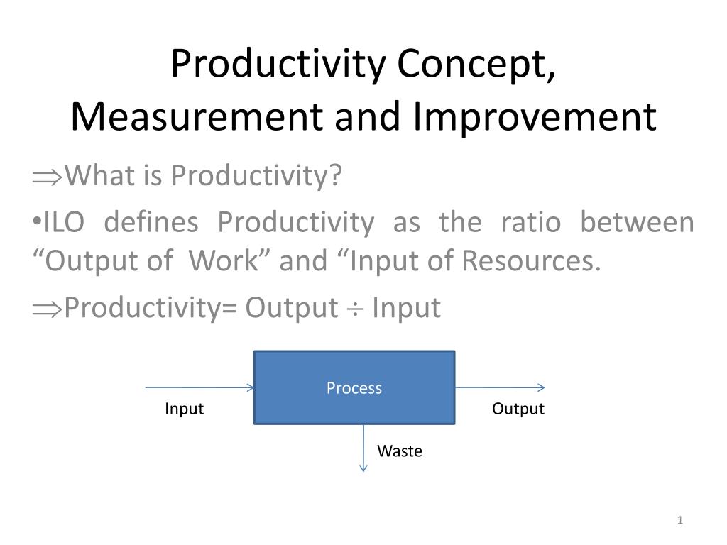 PPT - Productivity Concept, Measurement and Improvement PowerPoint ...