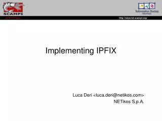 Implementing IPFIX