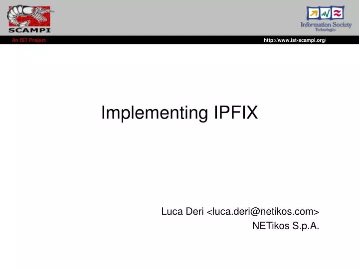 implementing ipfix