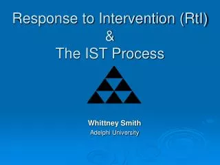 response to intervention rti the ist process
