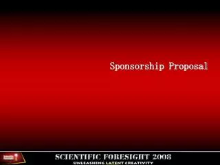 Sponsorship Proposal