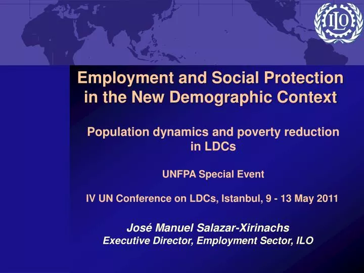 employment and social protection in the new demographic context