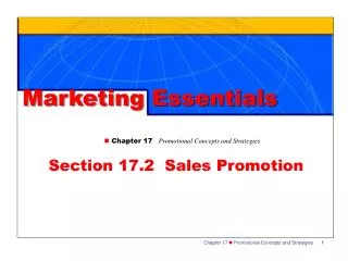 Section 17.2 Sales Promotion