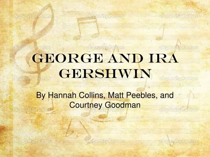 george and ira gershwin