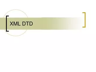 xml dtd