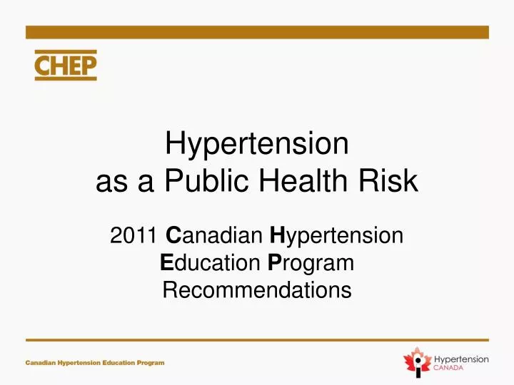 hypertension as a public health risk