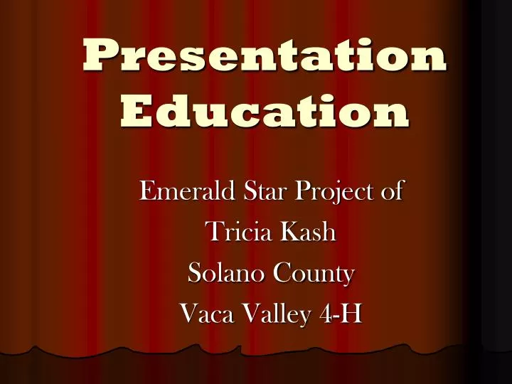 presentation education