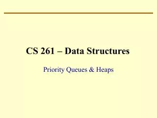 cs 261 data structures