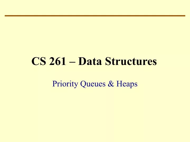 cs 261 data structures