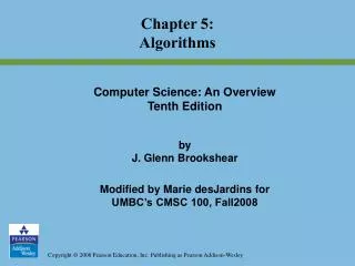 Chapter 5: Algorithms