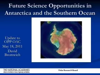 Future Science Opportunities in Antarctica and the Southern Ocean