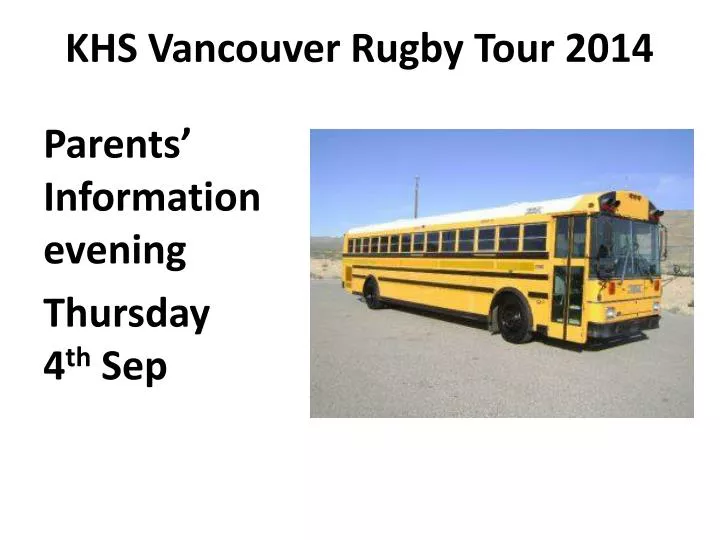 khs vancouver rugby tour 2014