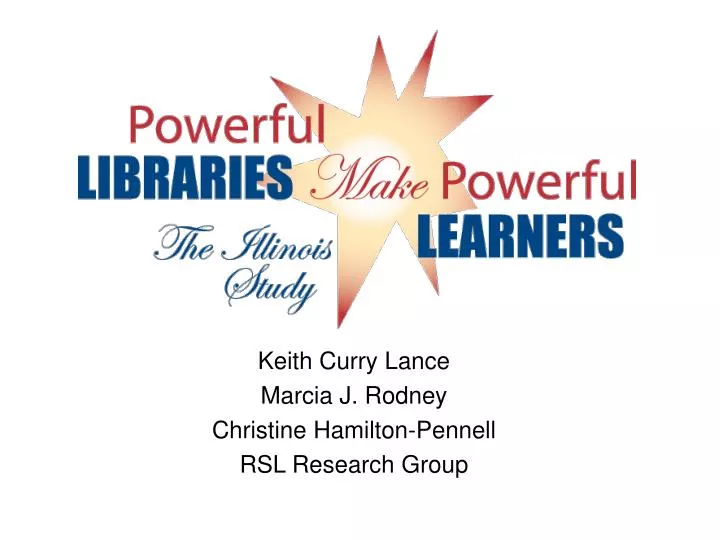 keith curry lance marcia j rodney christine hamilton pennell rsl research group